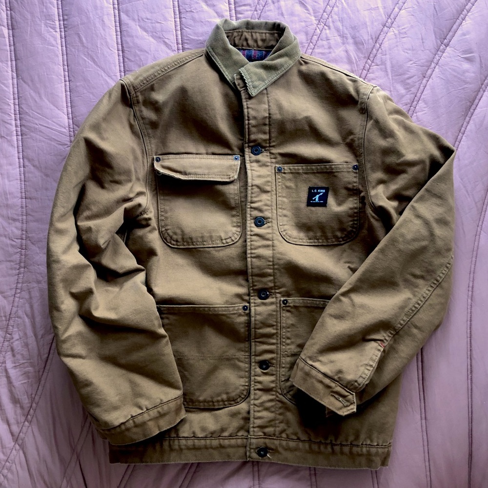 LC King Landon blanket lined barn chore coat RARE XS
